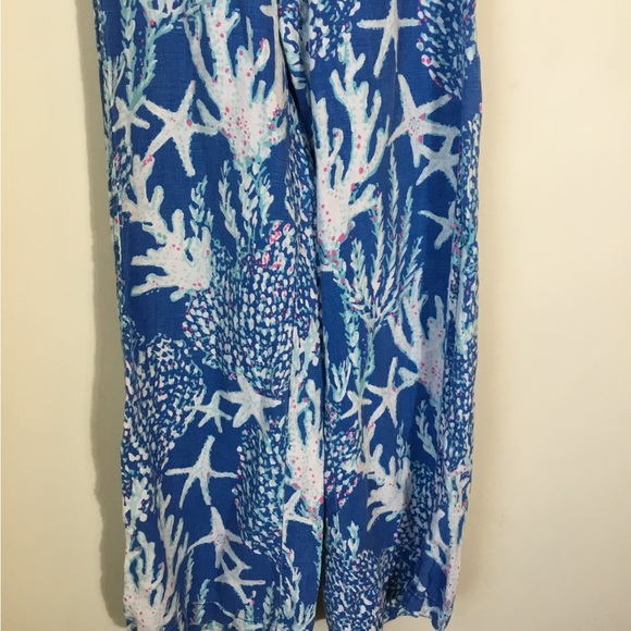 Lilly Pulitzer The Beach Linen Pants Brewster Blue - Picture 4 of 8